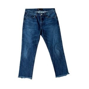 3x1 3x1 Fringe Straight Crop In Lima Jeans Dark Wash Size 26”